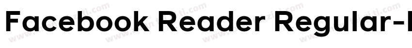 Facebook Reader Regular字体转换